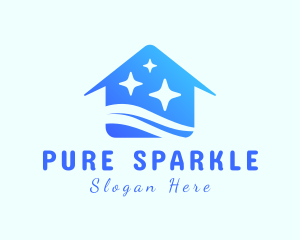 Clean House Sparkles logo design