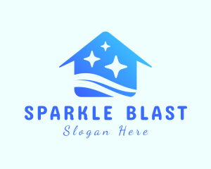 Clean House Sparkles logo design