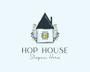 House Plants Doodle logo design