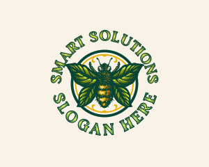 Leaf Bee Apiculture logo design