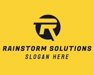 Modern Logistics Letter R logo design