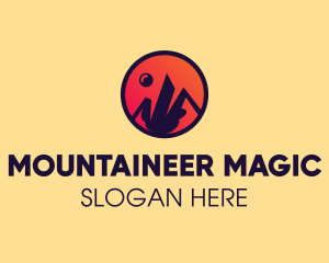 Outdoor Mountain Hiking  logo design