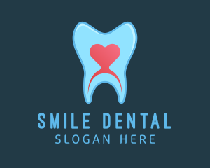 Heart Tooth Treatment logo design