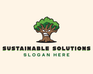 Sustainable Eco Tree logo design