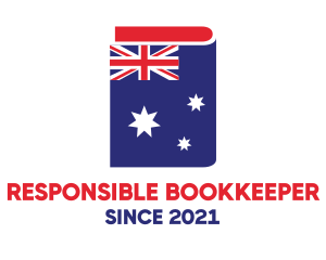 Australia Flag Book logo design