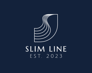 Line Wave Letter S logo design