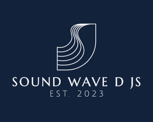 Line Wave Letter S logo design