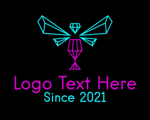Geometric Neon Bar  logo