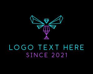 Geometric Neon Bar  logo