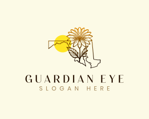 Maryland Black Eyed Susan logo design