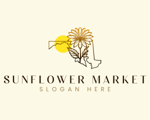 Maryland Black Eyed Susan logo design