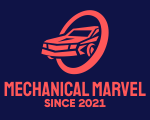 Red Car Mechanic logo design