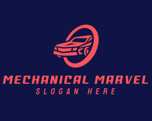 Red Car Mechanic logo design