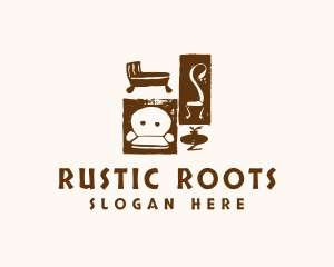 Rustic Furniture Upholstery logo design