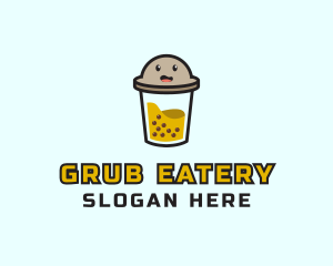 Boba Milk Tea logo design