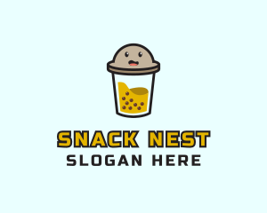 Boba Milk Tea logo design