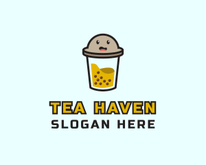 Boba Milk Tea logo design