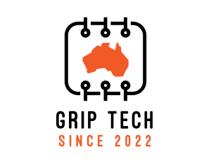 Digital Tech Map Australia logo design