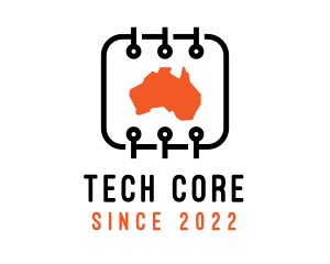 Digital Tech Map Australia logo design