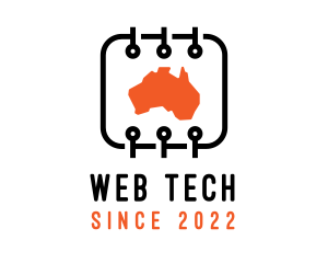 Digital Tech Map Australia logo design