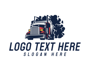 Smoking Truck Delivery logo