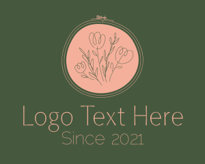 Handcrafted Flower Embroidery logo