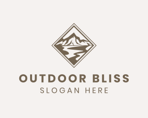 Mountain River Camping logo design