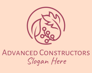 Pink Floral Ornament  logo design