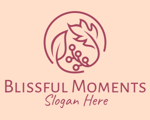 Pink Floral Ornament  logo