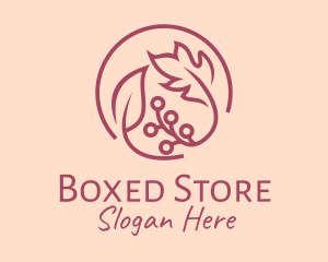 Pink Floral Ornament  logo design