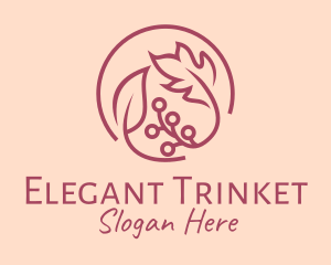 Pink Floral Ornament  logo