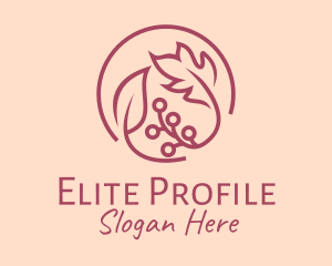 Pink Floral Ornament  logo design