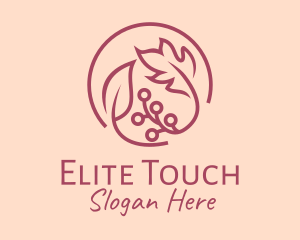 Pink Floral Ornament  logo design