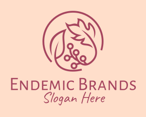 Pink Floral Ornament  logo design