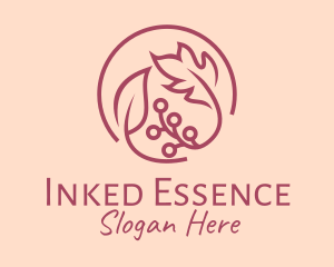 Pink Floral Ornament  logo design