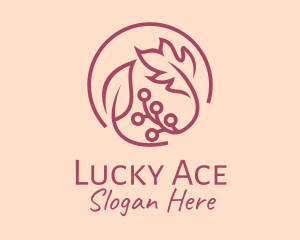 Pink Floral Ornament  logo design