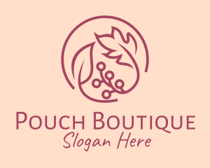 Pink Floral Ornament  logo design