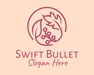 Pink Floral Ornament  logo design