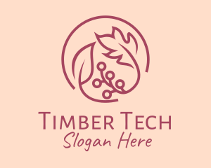 Pink Floral Ornament  logo design