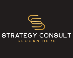 Consulting Tech Agency Letter S logo design