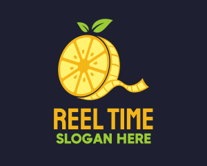 Orange Film Reel logo design