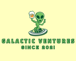 Martian Alien Beer  logo design