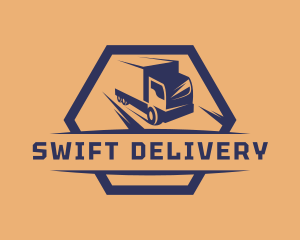 Truck Delivery Vehicle logo design