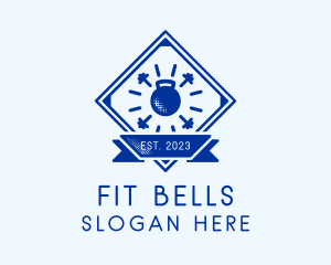 Kettlebell Dumbbell Training logo design