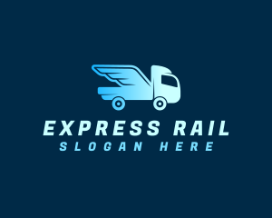 Truck Express Delivery logo design