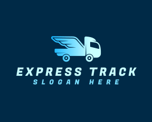 Truck Express Delivery logo design