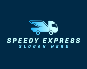 Truck Express Delivery logo design