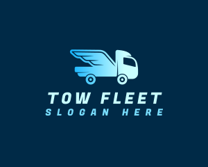 Truck Express Delivery logo design