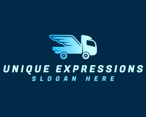 Truck Express Delivery logo design