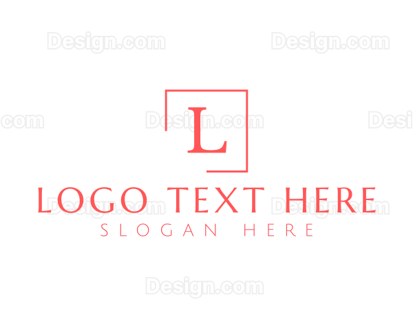 Classic Serif Frame Logo